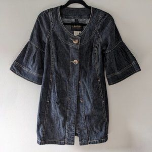Denim Jacket with Bell Sleeves